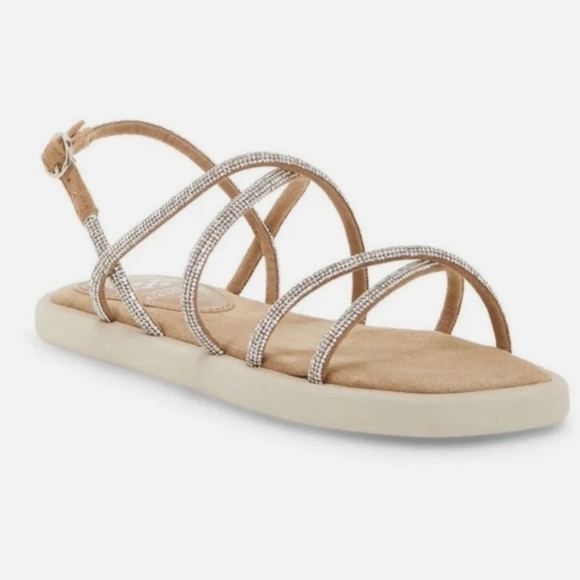 Vince Camuto Jimena Sandal Rhinestones 9M New - Picture 2 of 8